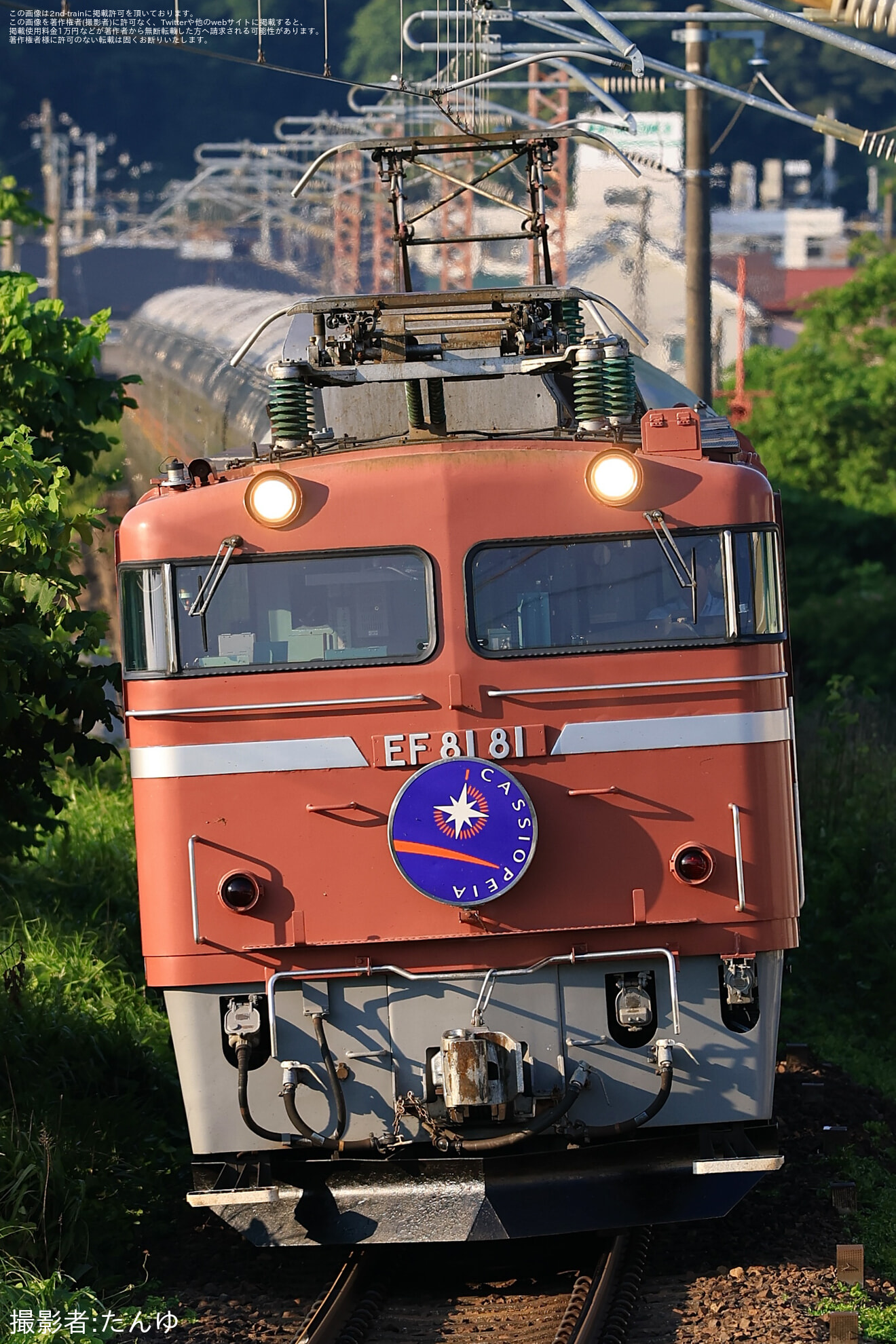 【JR東】EF81-81牽引仙台行きカシオペア紀行(最終回)運転の拡大写真