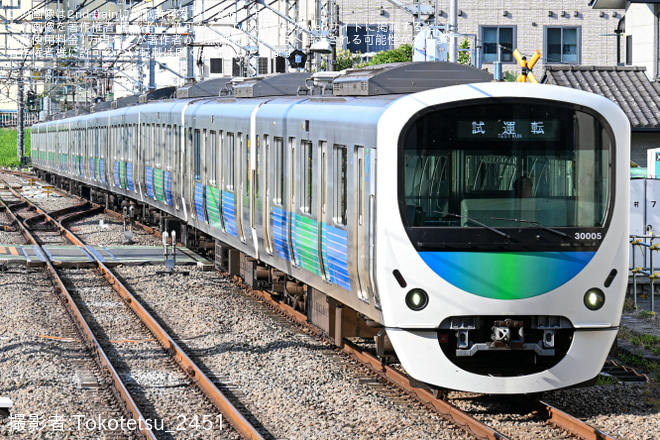 所沢駅で撮影された【西武】東村山駅下り線高架化後に試運転が実施される
