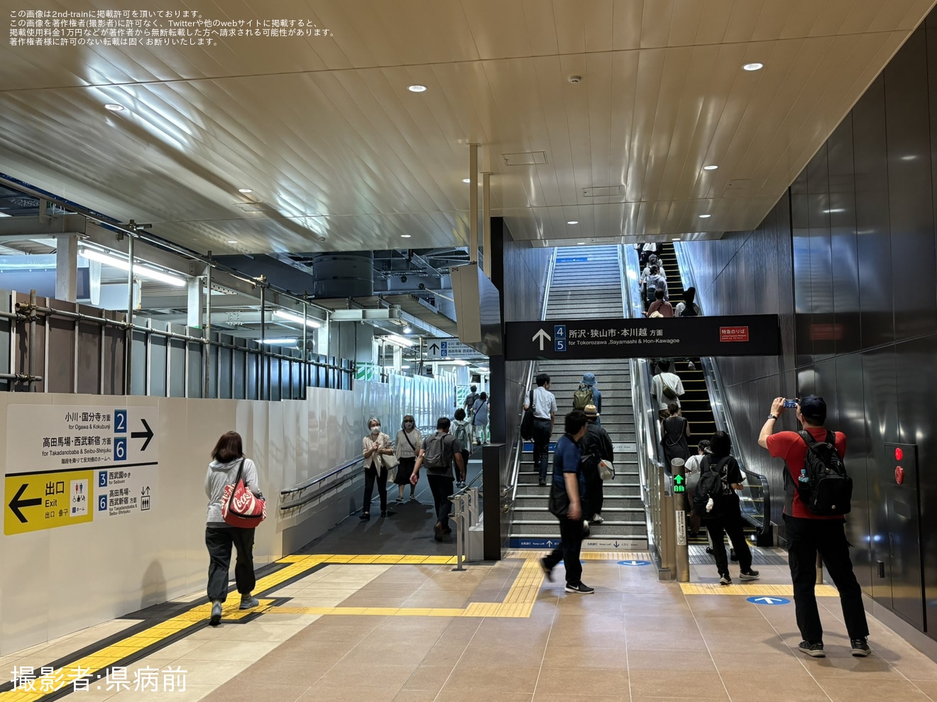 【西武】西武新宿線東村山駅下り線高架ホームの供用が開始の拡大写真