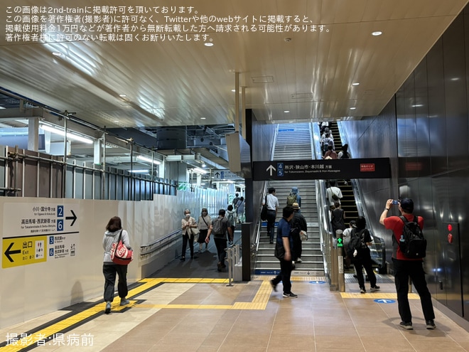 東村山駅で撮影された【西武】西武新宿線東村山駅下り線高架ホームの供用が開始