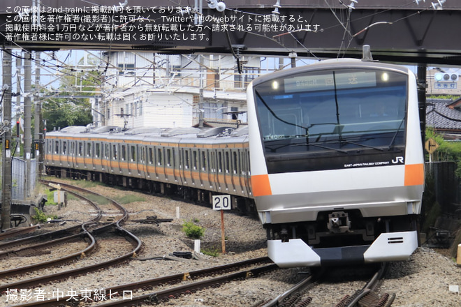 【JR東】E233系T40編成長野総合車両センター入場回送を不明で撮影した写真