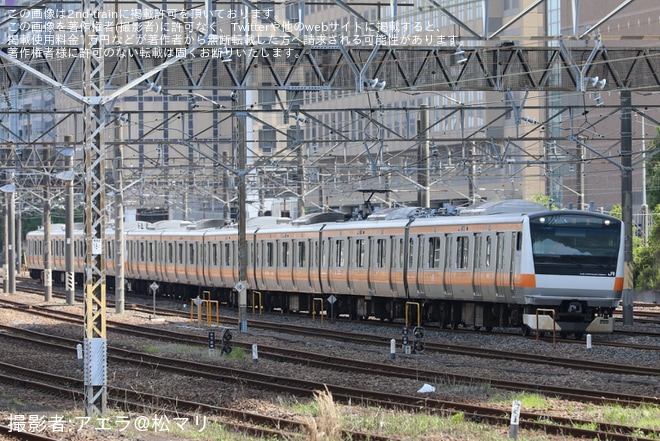 【JR東】E233系0番台青663編成+青461編成が東大宮(操)へ回送を不明で撮影した写真