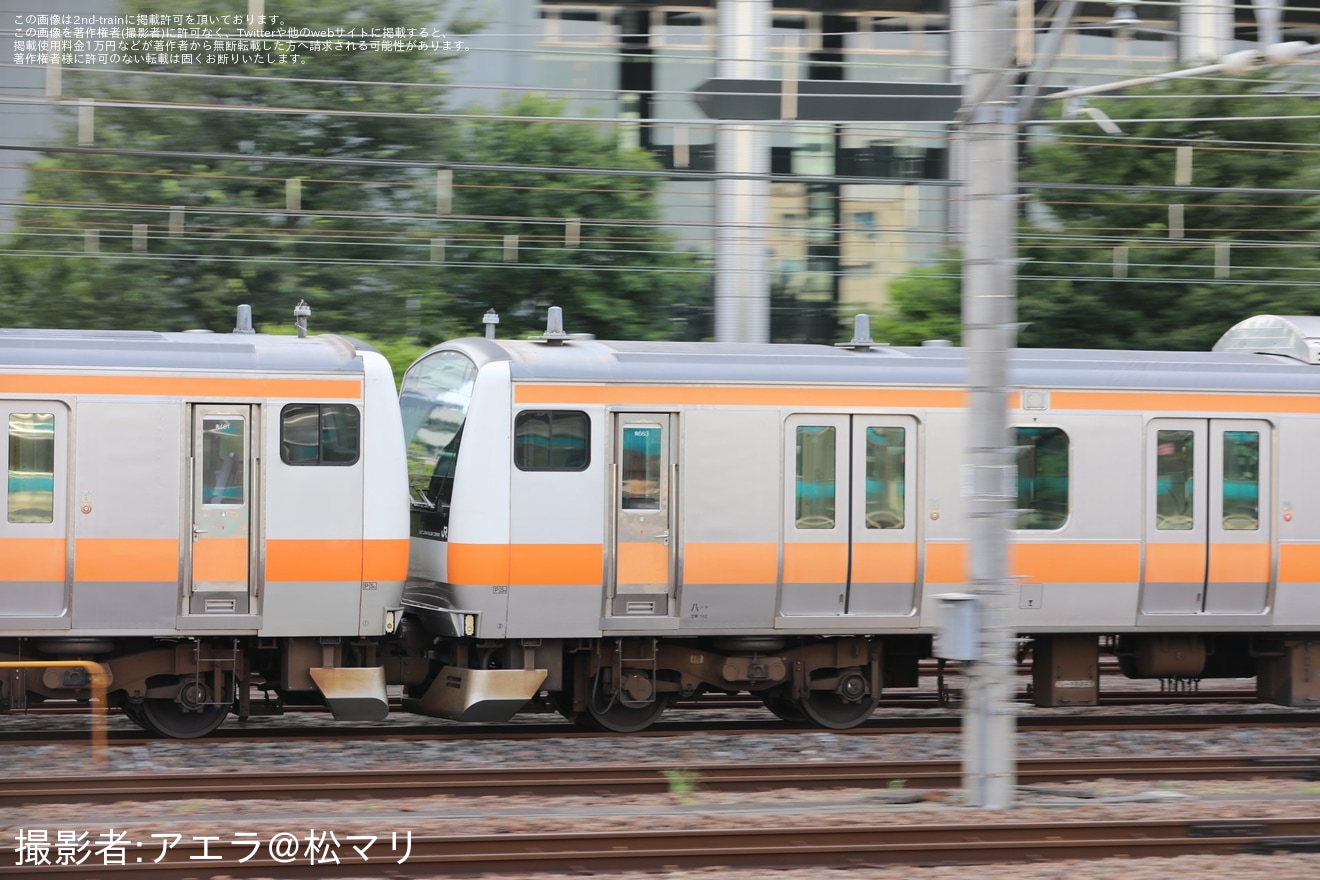 【JR東】E233系0番台青663編成+青461編成が東大宮(操)へ回送の拡大写真