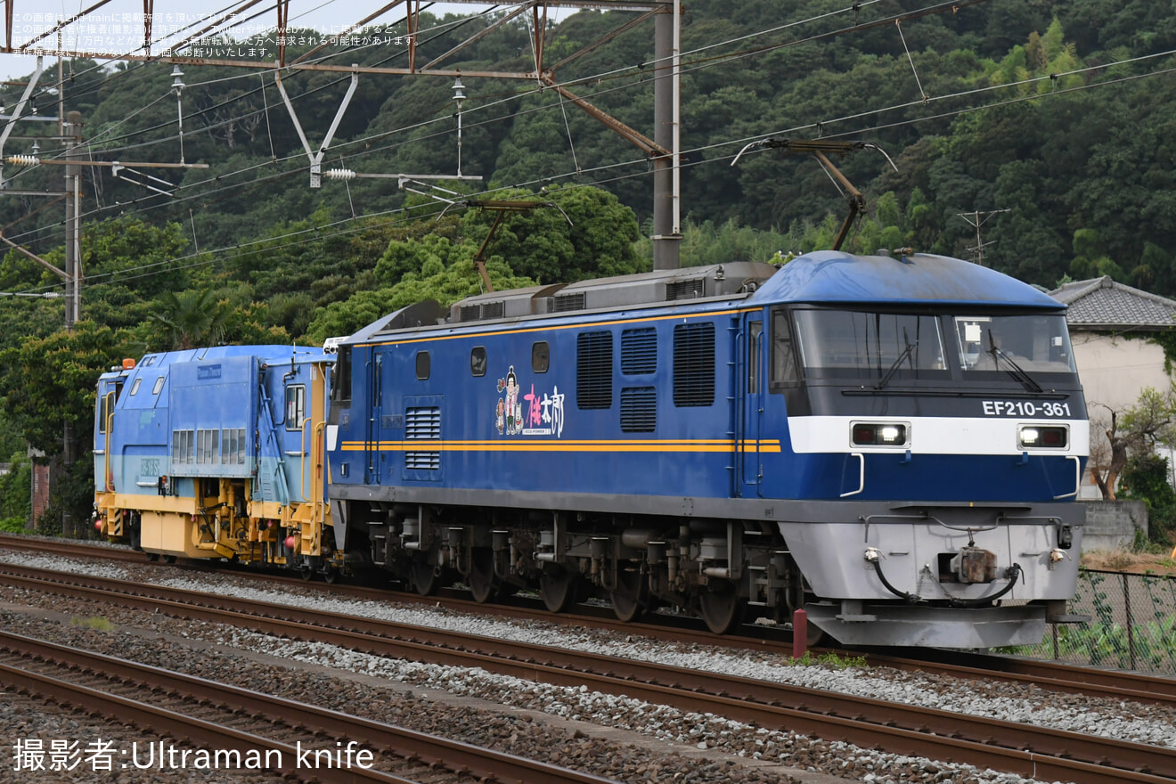 【伊豆急】JR東海所属保守用車(マルチプルタイタンパー)譲渡に伴う甲種輸送の拡大写真