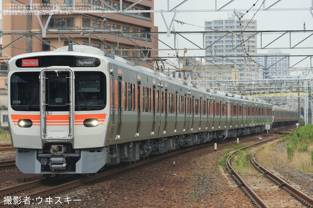 【JR海】315系が新快速豊橋行きに充当の拡大写真