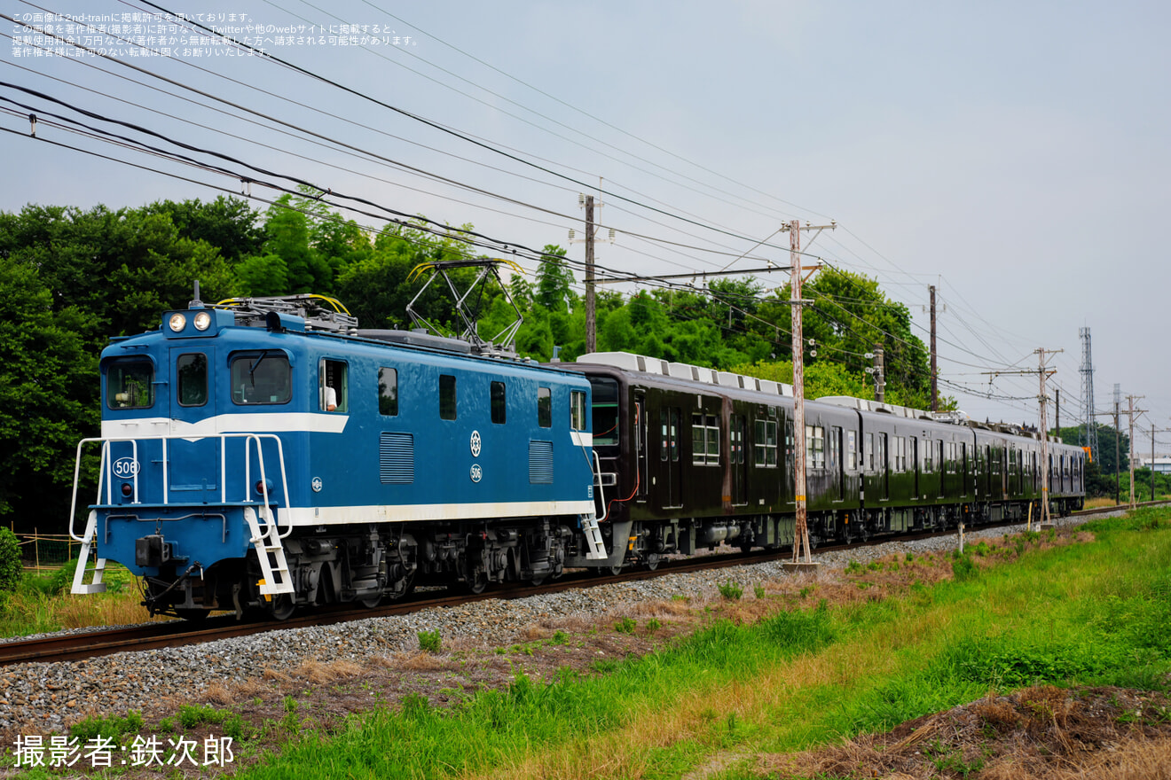 【東武】8000系81111F南栗橋工場出場回送の拡大写真
