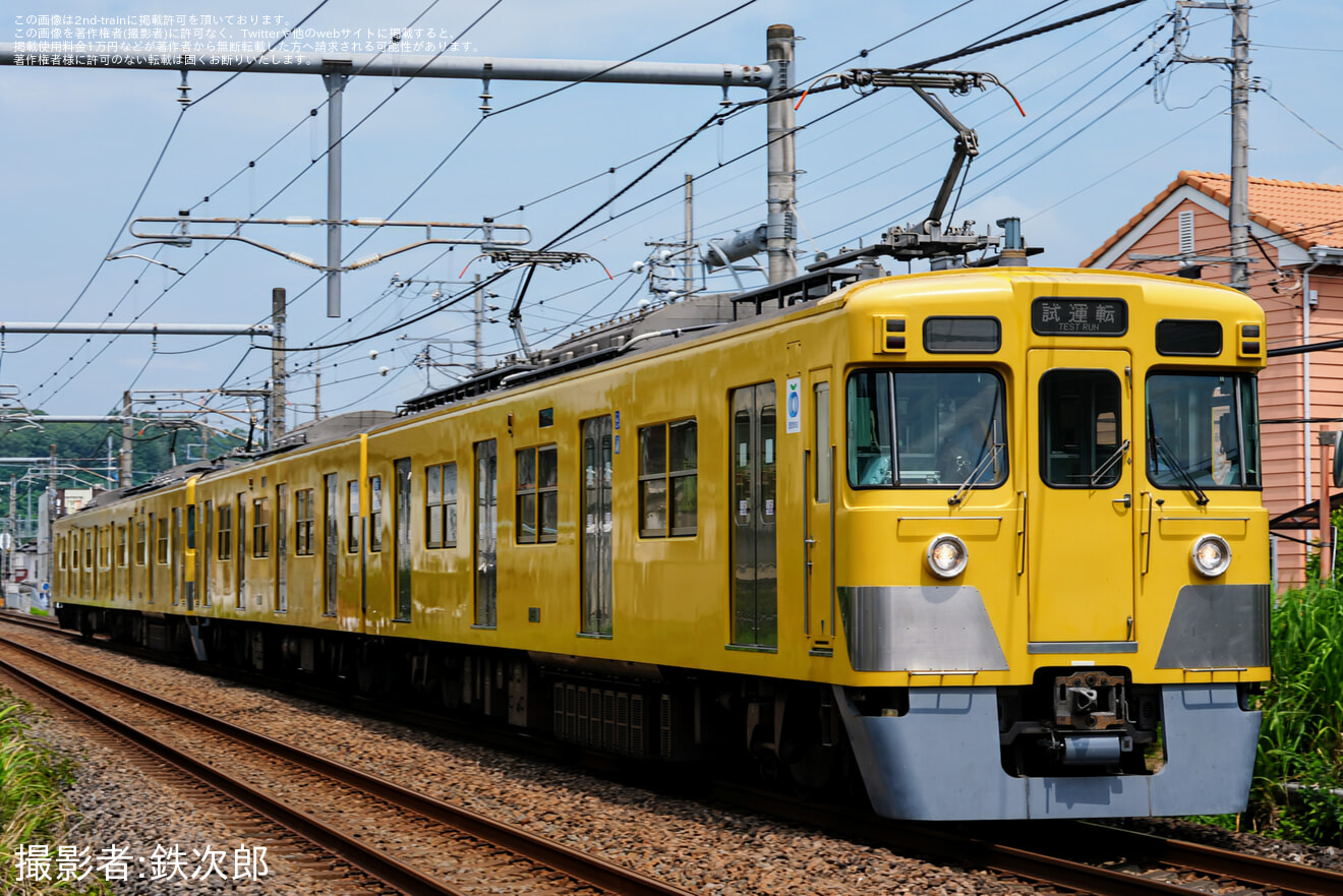 【西武】2000系2417F+2419F 武蔵丘車両検修場出場試運転の拡大写真