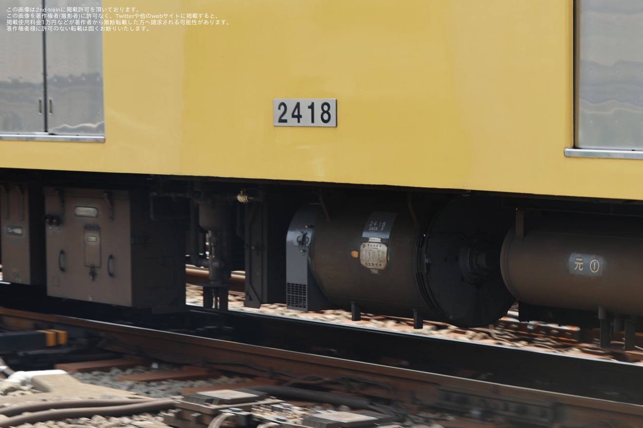 【西武】2000系2417F+2419F 武蔵丘車両検修場出場試運転の拡大写真
