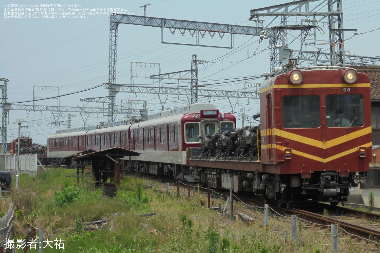 【近鉄】6020系C41五位堂検修車庫出場回送の拡大写真