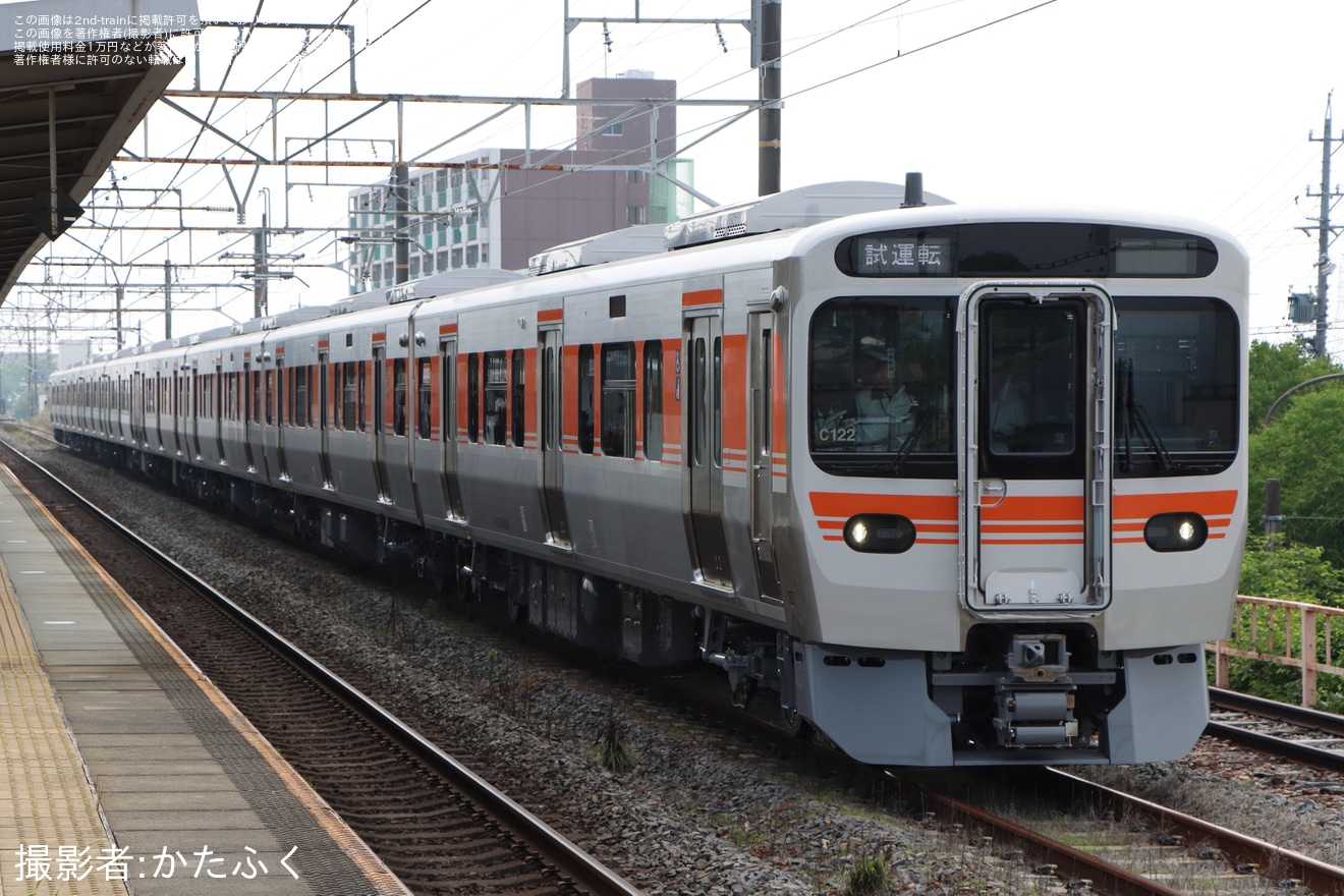 【JR海】315系C121編成+C122編成 日本車両出場試運転の拡大写真