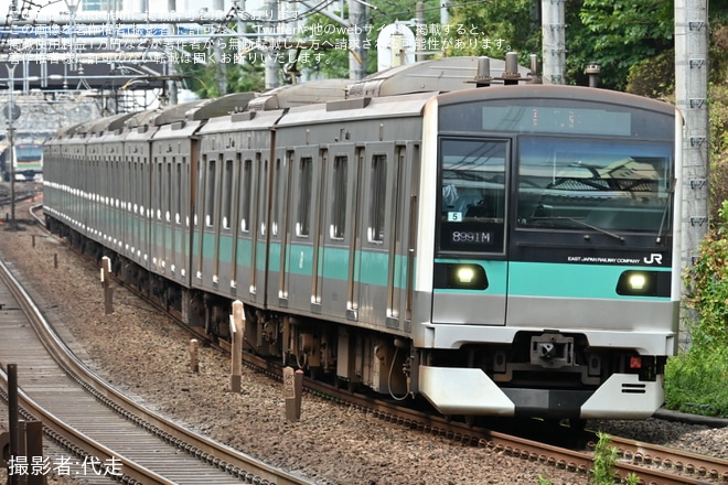 目白駅で撮影された【JR東】E233系マト5編成 東京総合車両センター入場