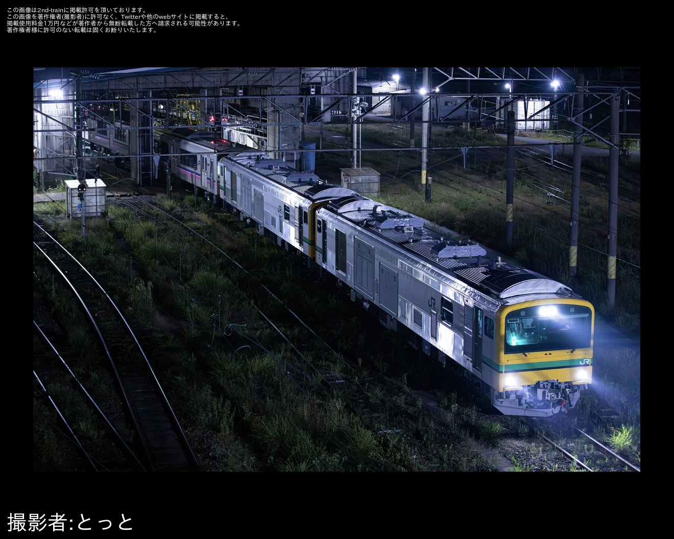 【JR東】701系N5001編成が秋田総合車両センターへ配給輸送、廃車の可能性もの拡大写真