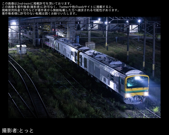 【JR東】701系N5001編成が秋田総合車両センターへ配給輸送、廃車の可能性も