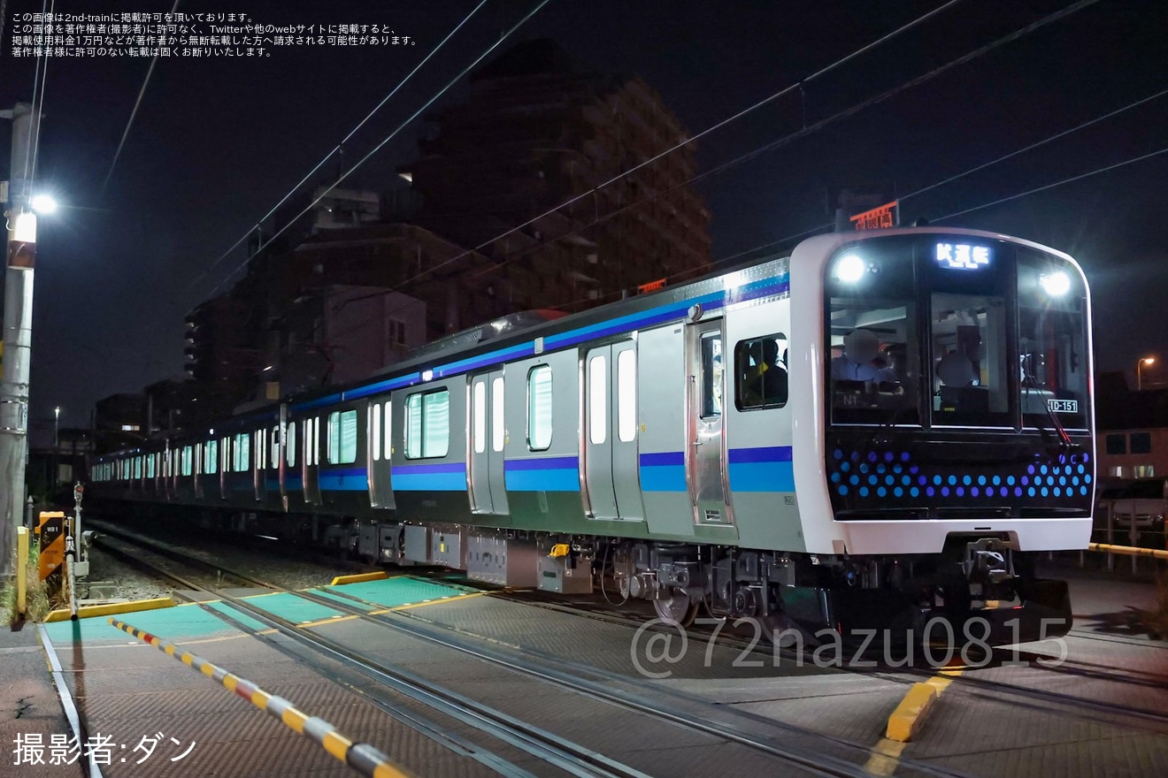 【JR東】E131系800番台N1編成が仙石線で試運転の拡大写真