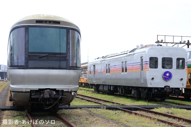 上野統括センターで撮影された【JR東】「E26系カシオペア客車・カヤ27外観見学会」開催