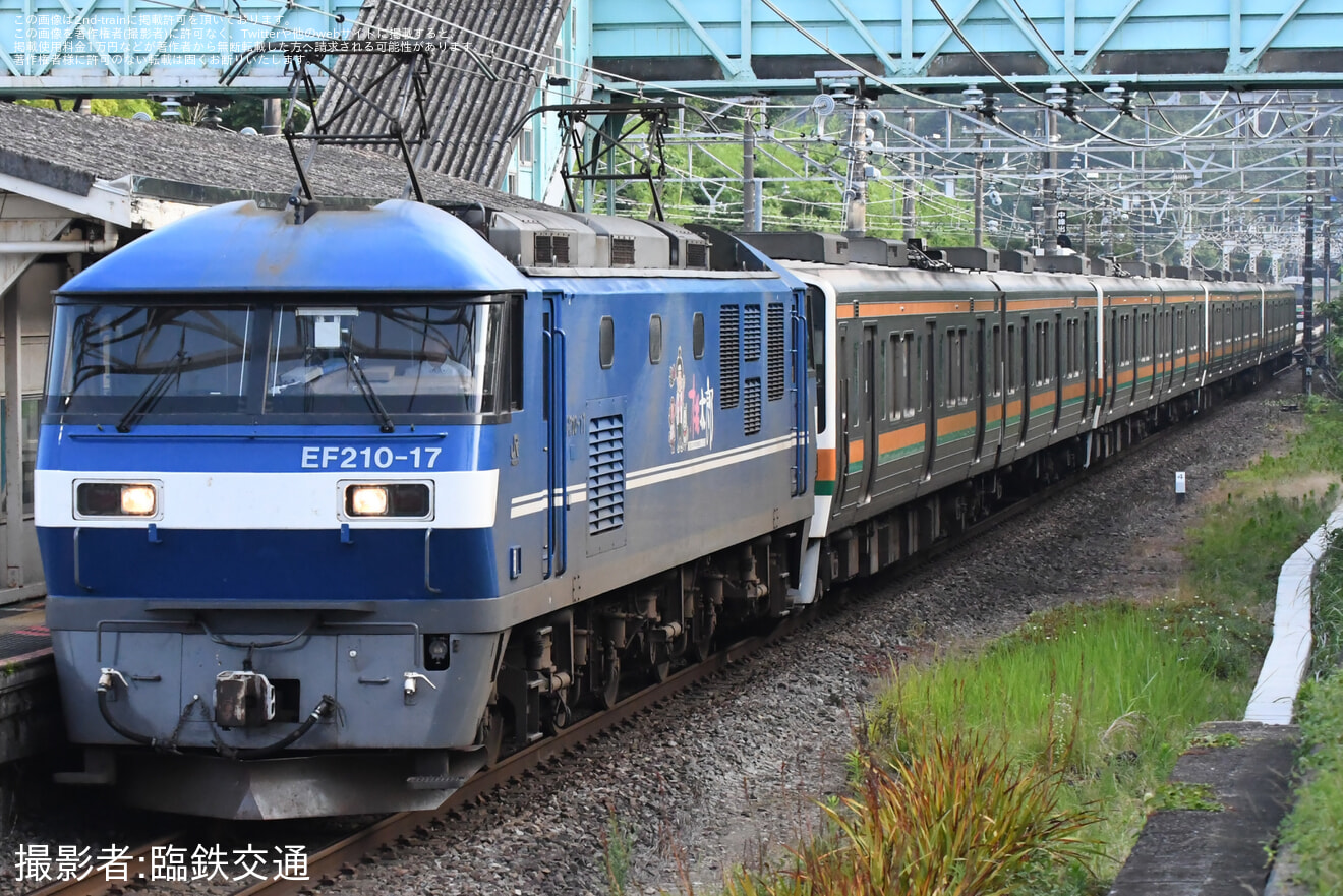 【流鉄】元JR東海の211系GG9+GG8+GG6+GG5編成譲渡甲種の拡大写真