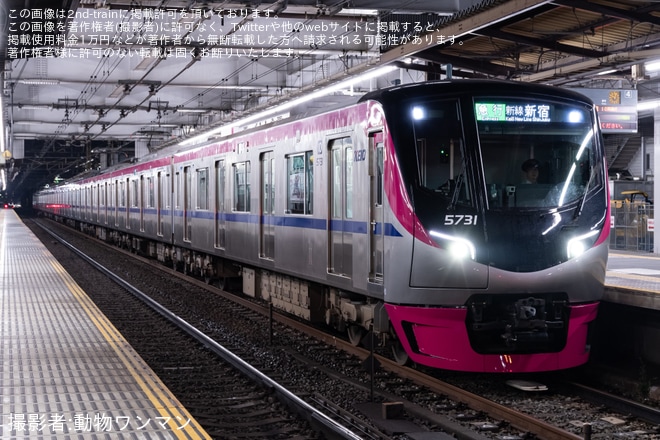 【京王】5000系5731Fによる急行新線新宿行きが運行
