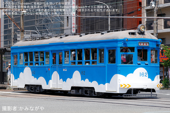 【阪堺】モ161形162号車 我孫子道車庫出場試運転