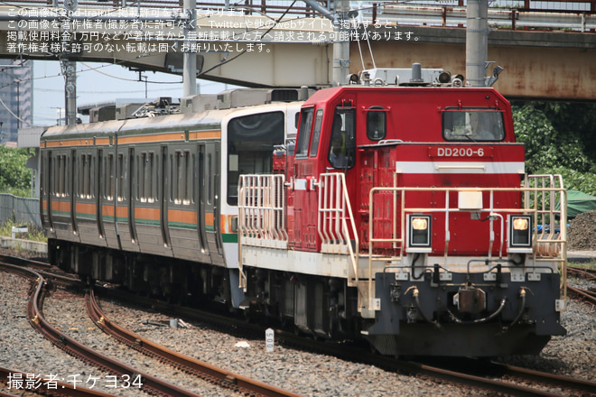 【流鉄】211系GG9編成のみが川崎貨物から甲種