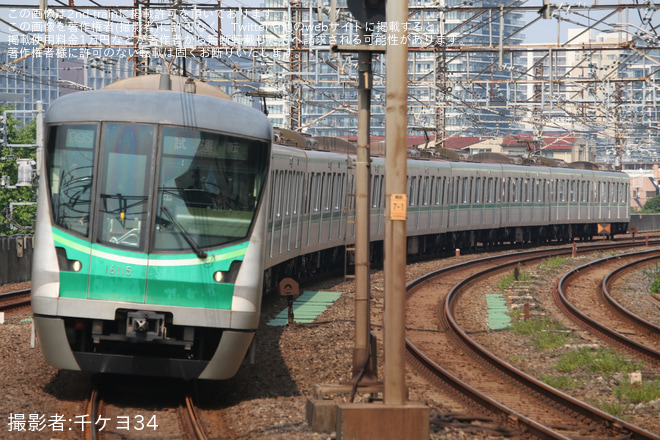 亀有駅で撮影された【メトロ】16000系16115F使用 常磐緩行線内試運転