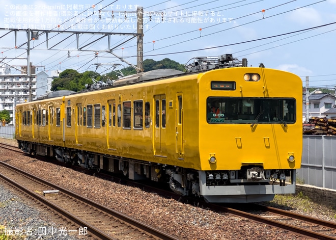 【JR西】115系G-05編成下関総合車両所本所構内試運転