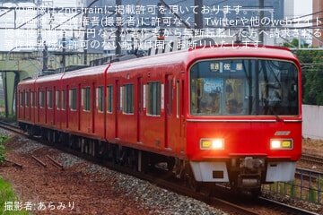 【名鉄】3700系3702Fへ「空港20周年フリーきっぷ」系統板