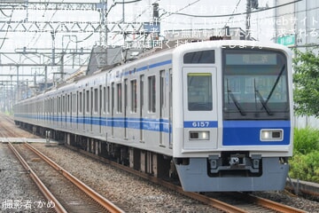 【西武】6000系6157F武蔵丘車両検修場入場回送(202507)