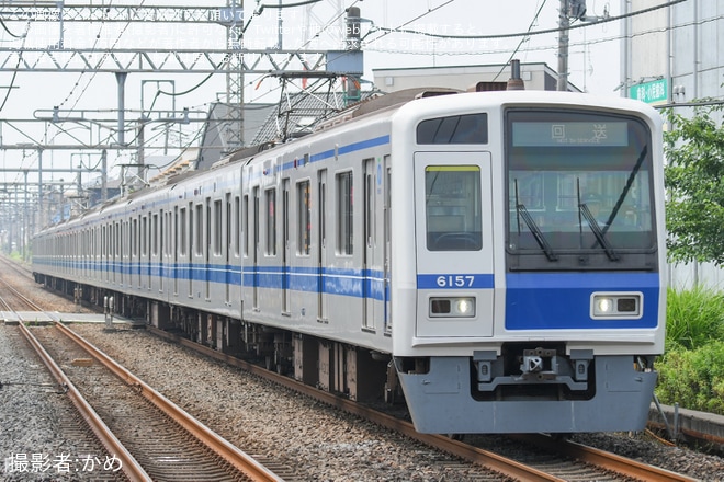 【西武】6000系6157F武蔵丘車両検修場入場回送(202507)を不明で撮影した写真