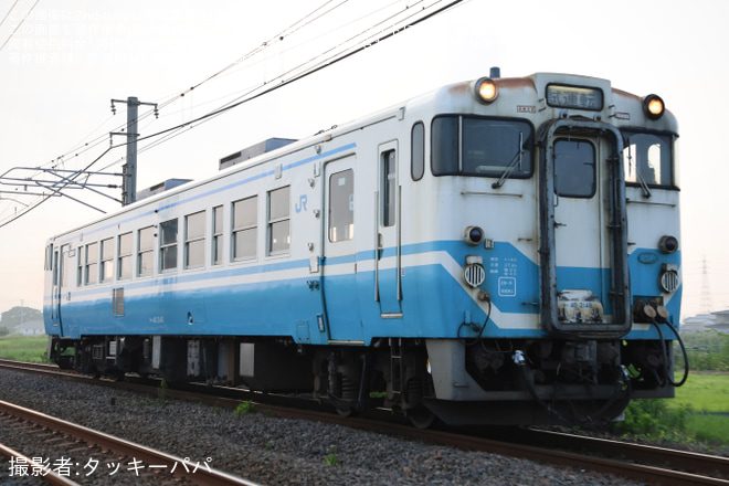 多度津～讃岐塩屋間で撮影された【JR四】キハ40-2148が検査のため多度津工場入場