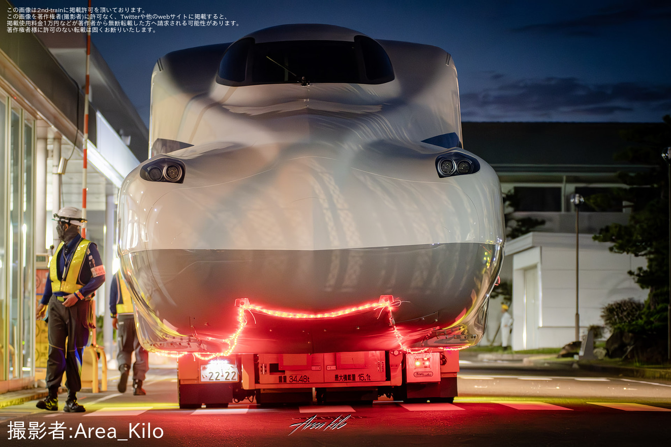 【JR海】N700S J53編成陸送の拡大写真