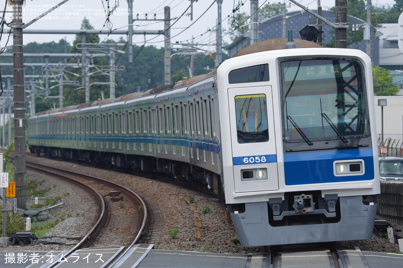 【西武】6050系6158F 武蔵丘車両検修場出場試運転の拡大写真