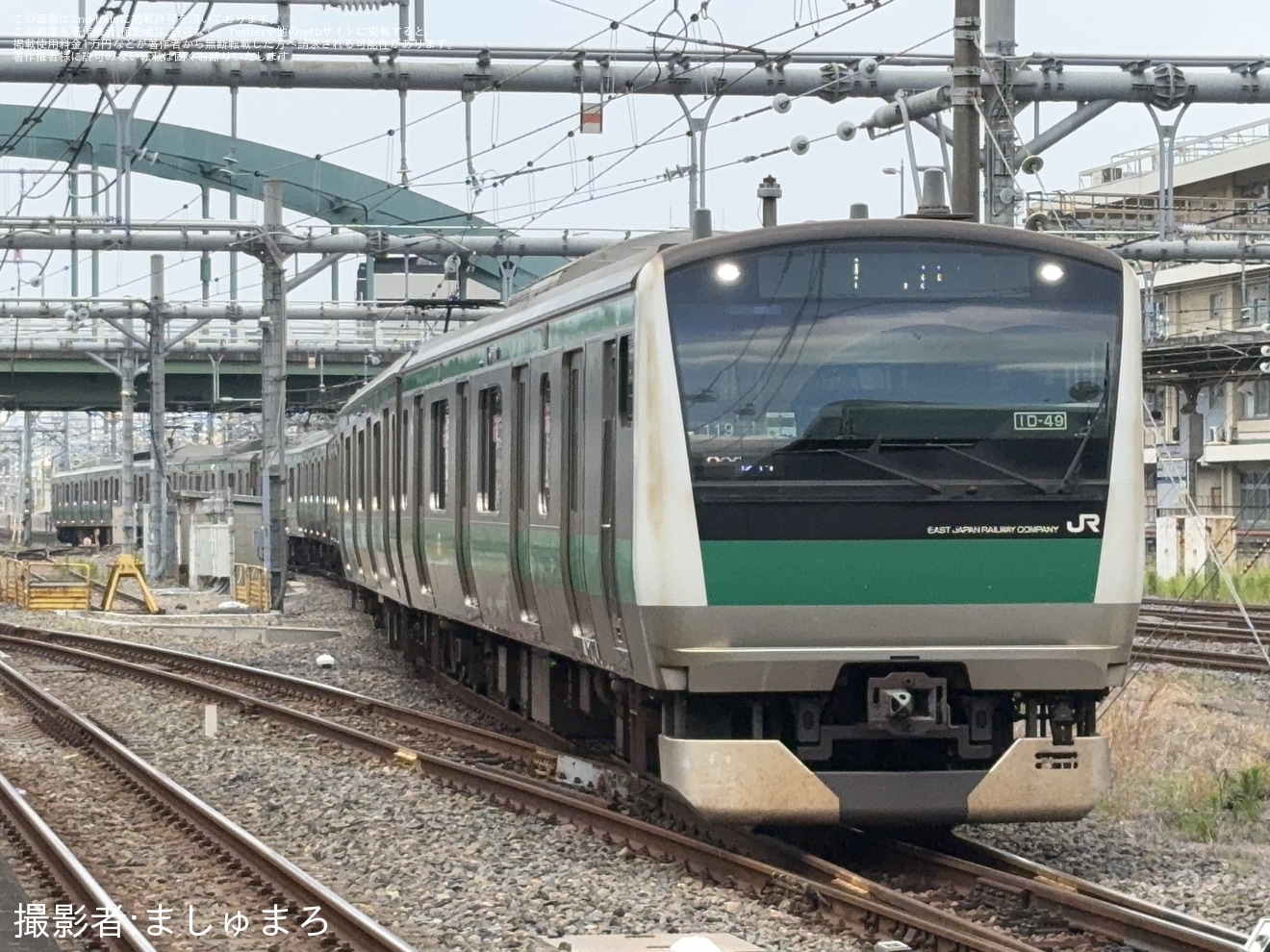 【JR東】E233系ハエ119編成東京総合車両センター入場回送の拡大写真