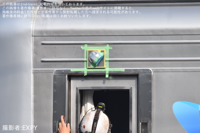【小田急】ワンマン化工事中の1000形1063Fへ車外カメラの設置工事