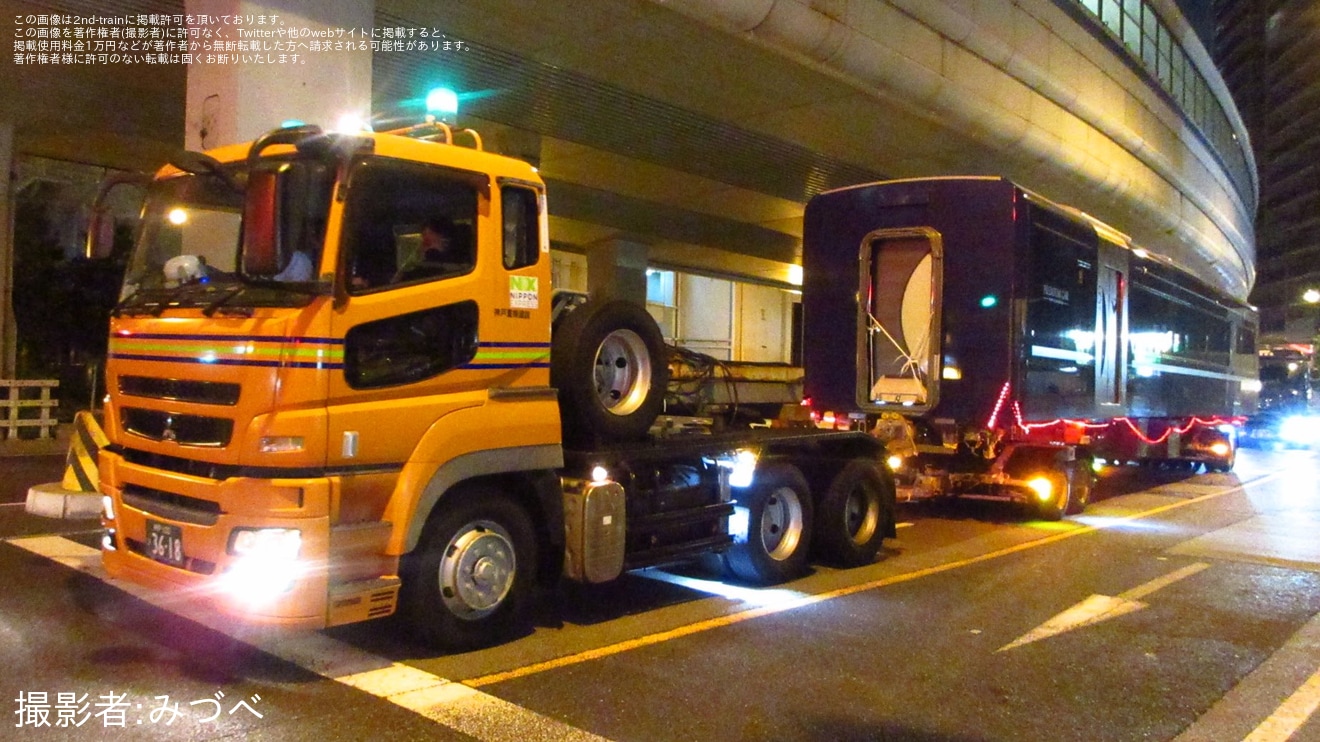 【京阪】3000系プレミアムカー2両化に伴う3951号車、3952号車陸送の拡大写真