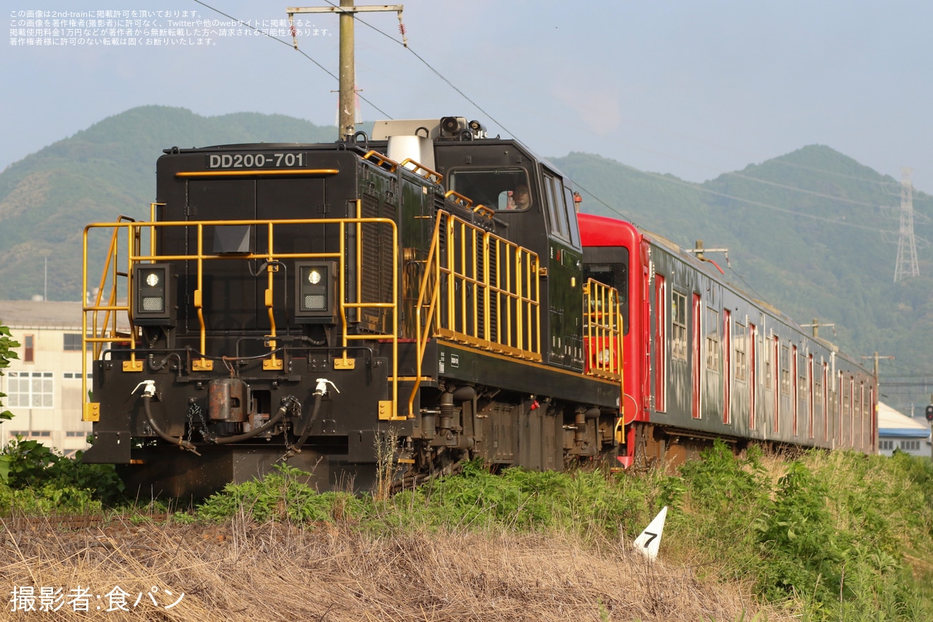 【JR九】103系1500番台E18編成車輪削正後配給の拡大写真