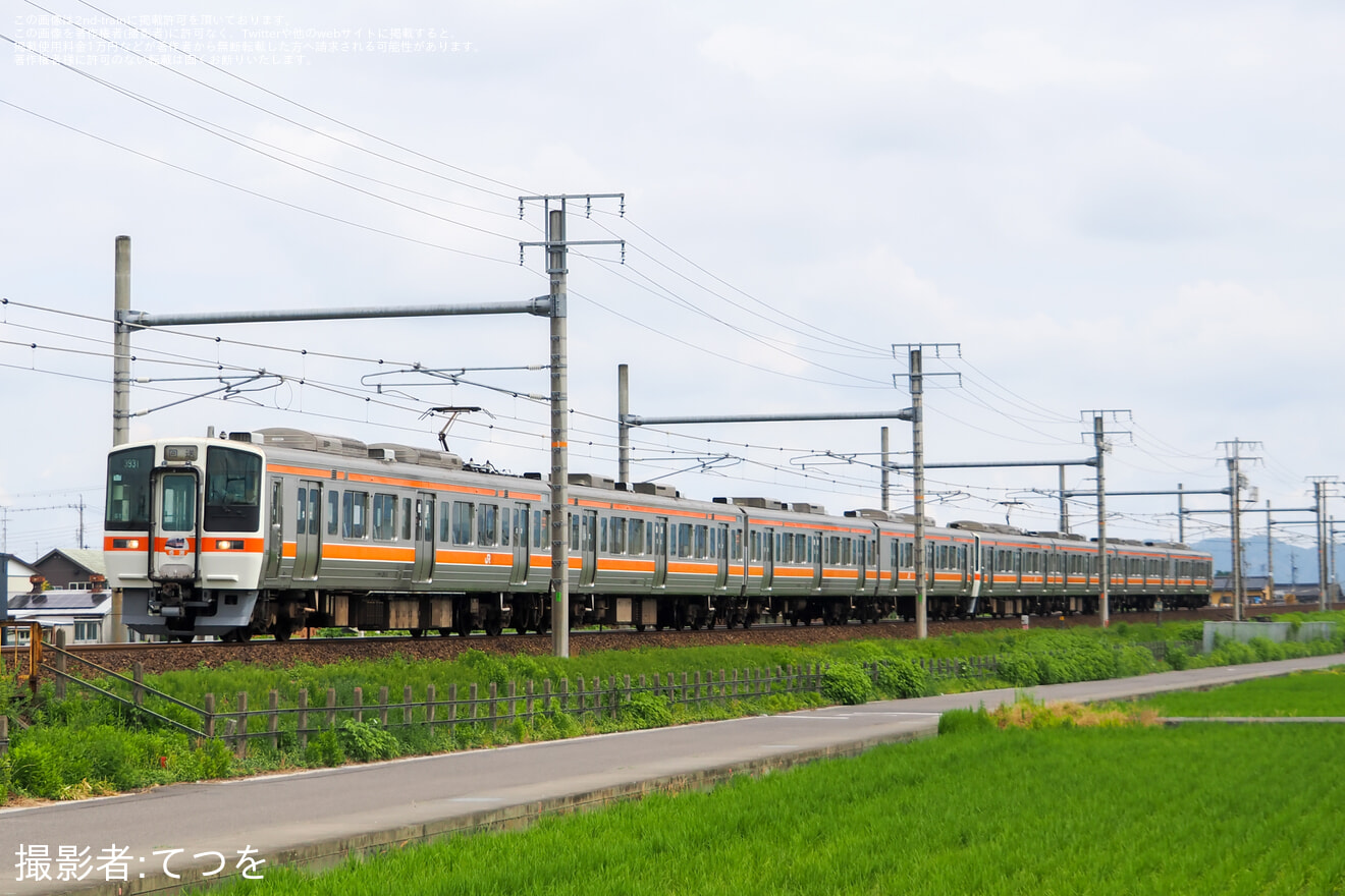 【JR海】「311系廃車回送ツアー」に伴う送り込み回送の拡大写真
