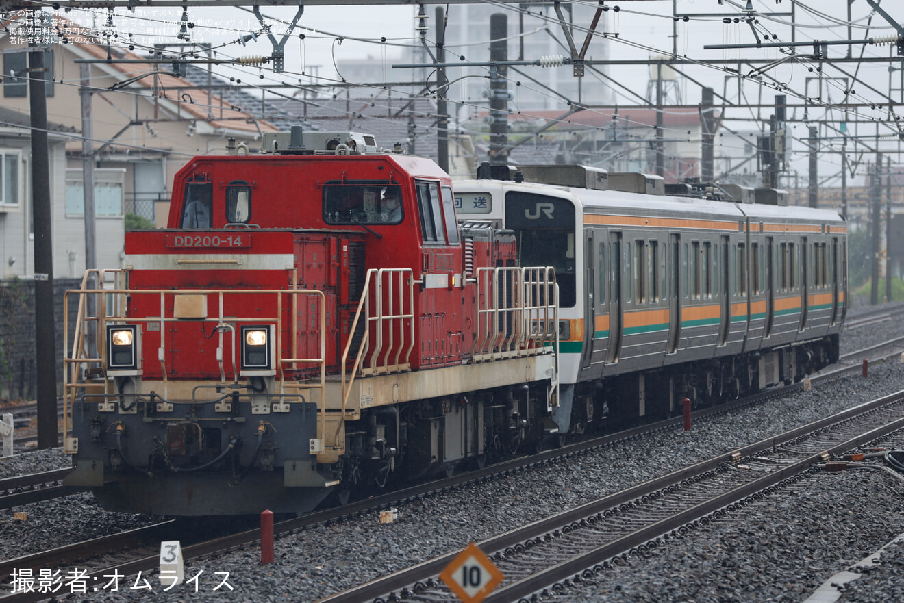 【流鉄】211系GG8編成のみが川崎貨物から甲種の拡大写真