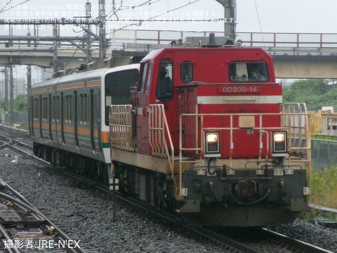 吉川美南駅で撮影された【流鉄】211系GG8編成のみが川崎貨物から甲種