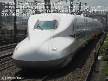 【JR海】N700A(スモールA) X80編成[ラストナンバー]浜松工場出場試運転