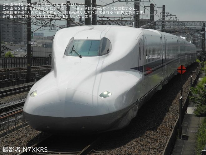 【JR海】N700A(スモールA) X80編成[ラストナンバー]浜松工場出場試運転