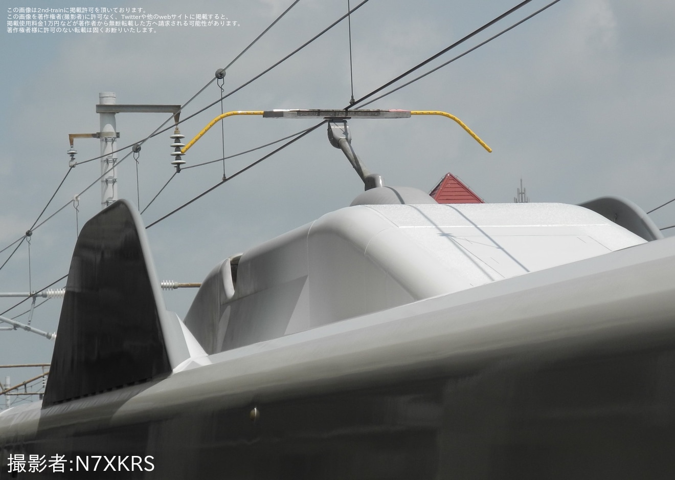 【JR海】N700A(スモールA) X80編成[ラストナンバー]浜松工場出場試運転の拡大写真