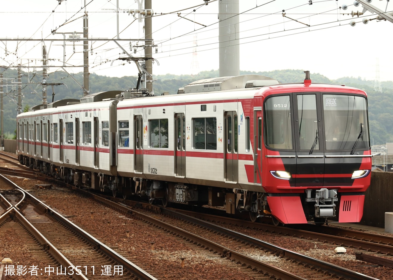 【名鉄】9500系9512F舞木検査場出場試運転の拡大写真