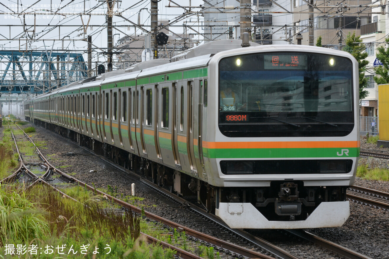 【JR東】E231系コツK-28編成+コツS-05編成 TASC調整試運転の拡大写真