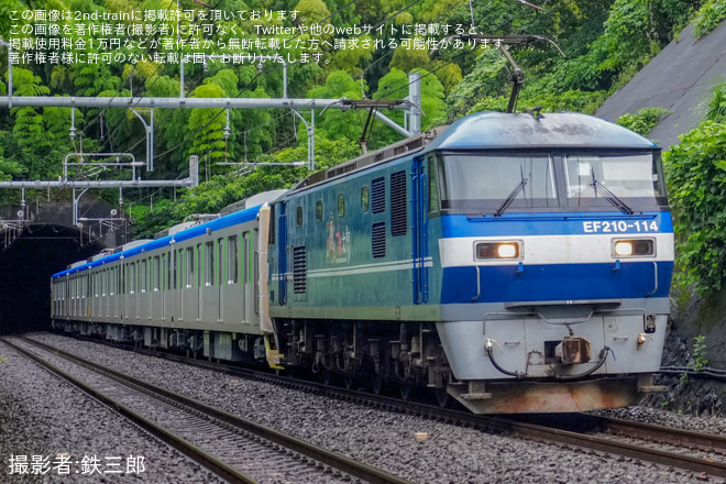 真鶴～根府川間で撮影された【東武】60000型61501F(元61601F)甲種輸送