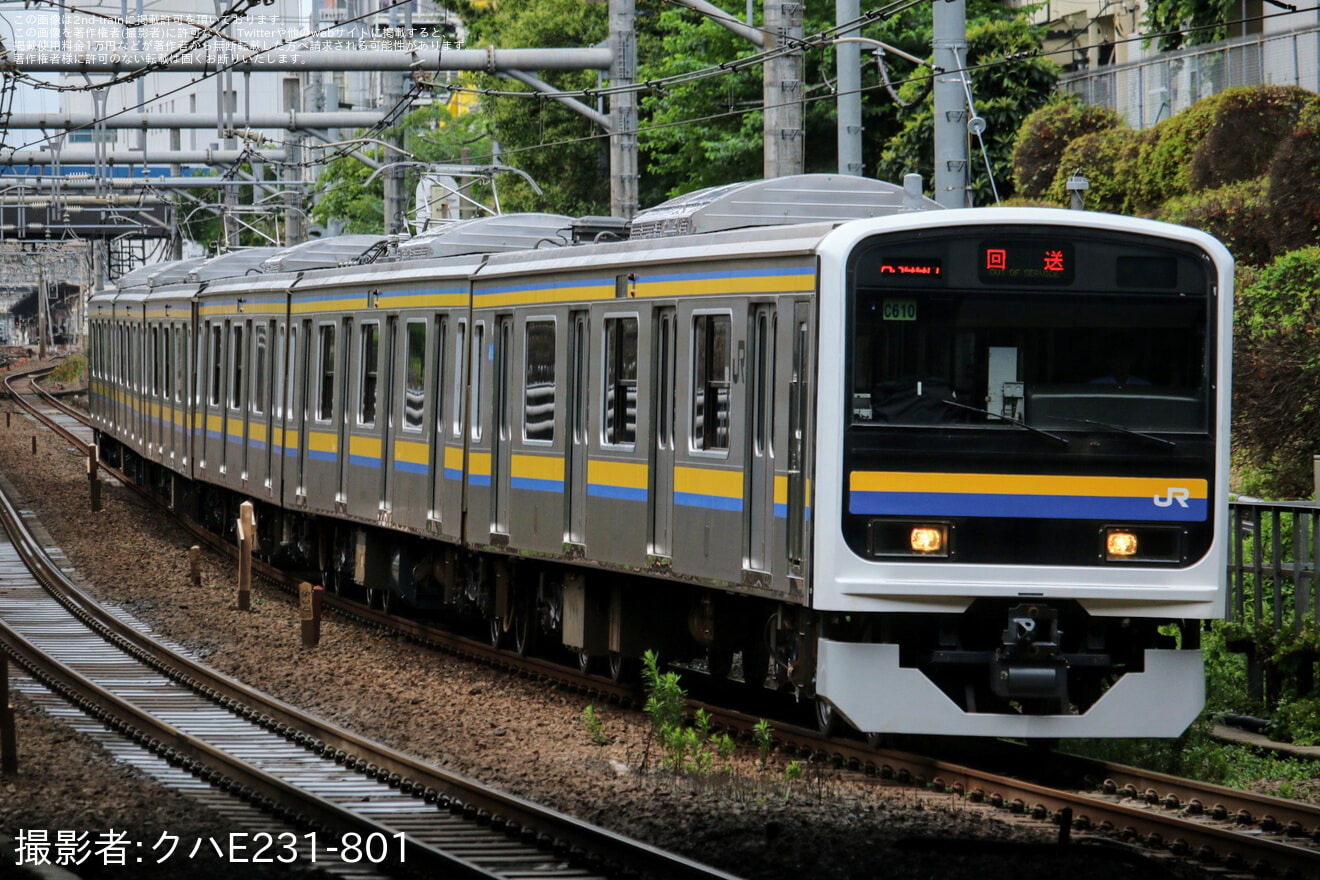 【JR東】209系マリC610編成 大宮総合車両センター出場の拡大写真