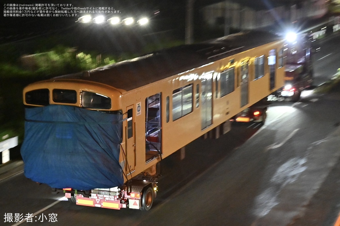 【西武】2000系2051Fが廃車のため陸送の拡大写真