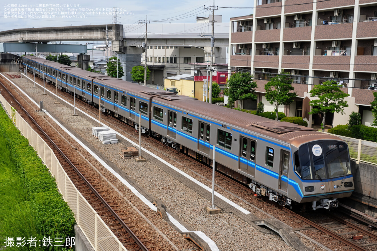【横市交】ブルーライン3000R形3451F 上永谷出場試運転の拡大写真