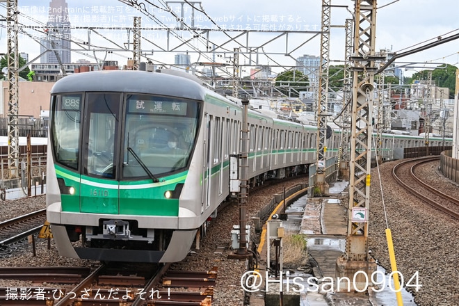 【メトロ】16000系16110F綾瀬工場出場試運転を不明で撮影した写真