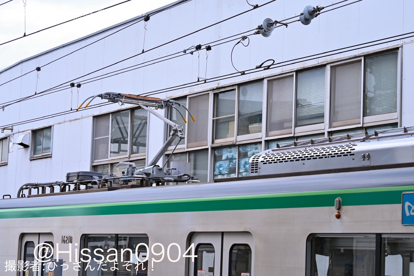 【メトロ】16000系16110F綾瀬工場出場試運転の拡大写真