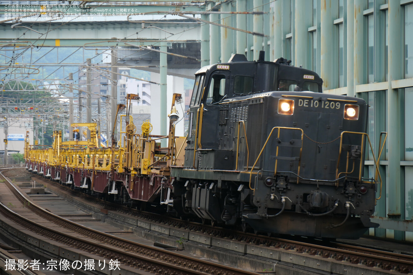 【JR九】ロングレールチキ10両を使用した中山香〜杵築工臨が運転されるの拡大写真